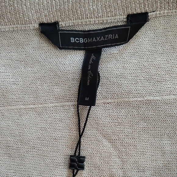 BCBGMaxAzria Metallic Gold Tiered Mini Skirt - Picture 6 of 6